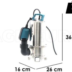 Pompe à immersion électrique pour eaux chargées Makita PF1110